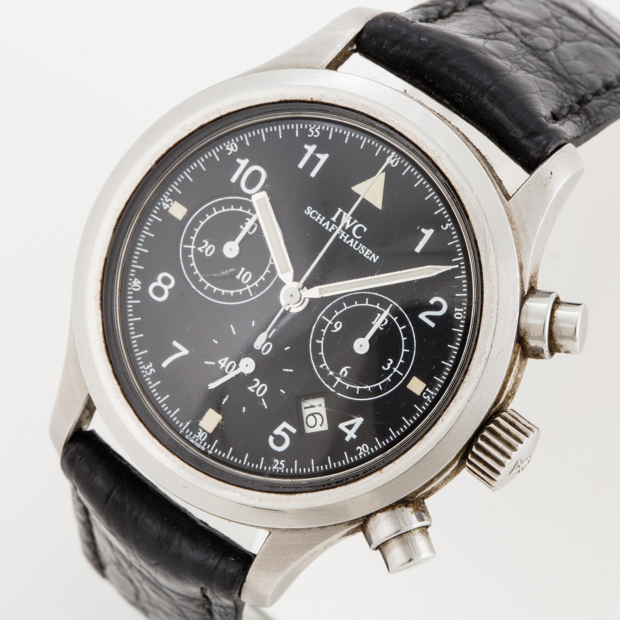 IWC, Pilots Flieger Chronograph, wristwatch, 36 mm.