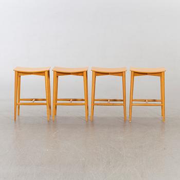 Four 'Oak' stools by Jonas Lindvall, Skandiform, 21st century.