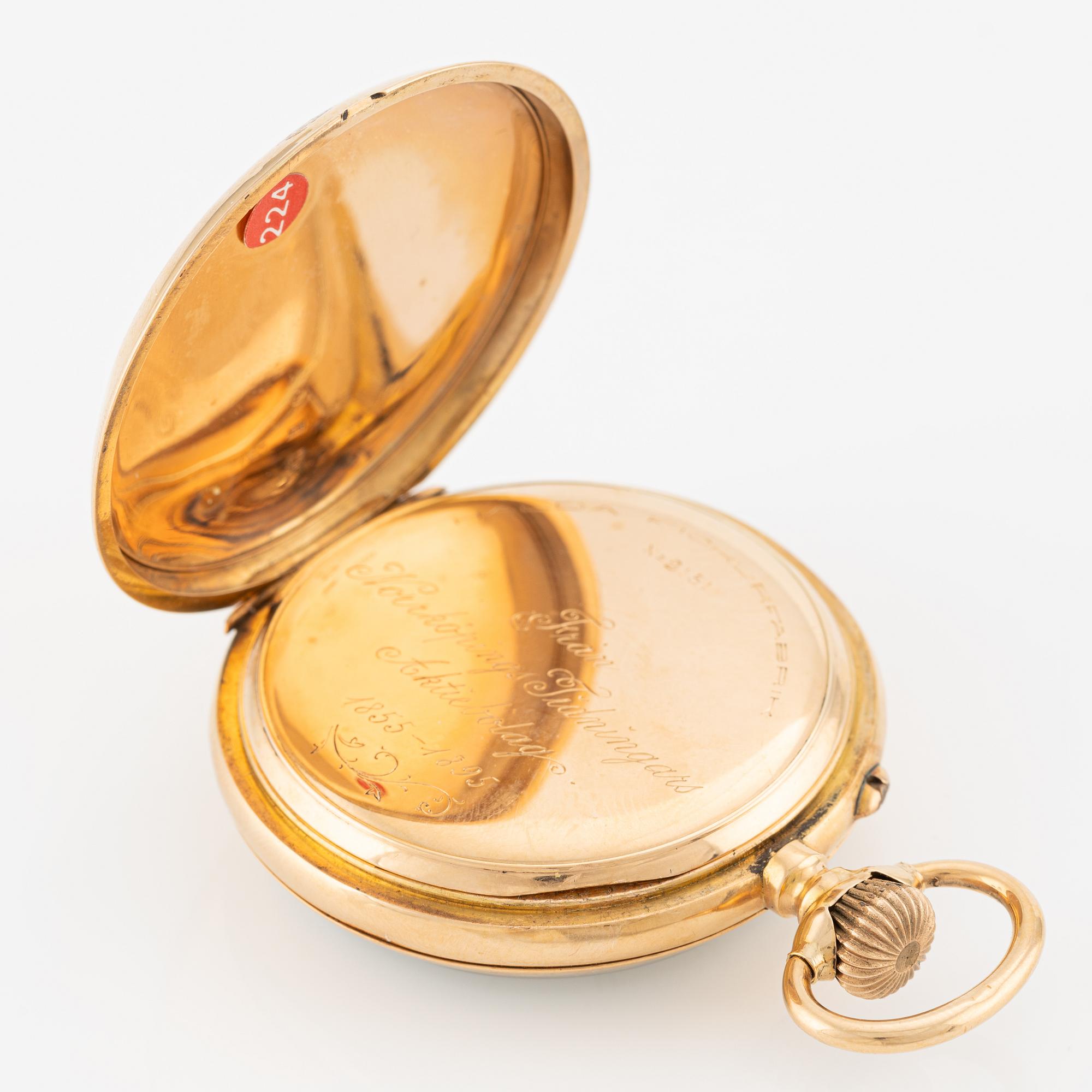 Halda, pocket watch, 49.5 mm.