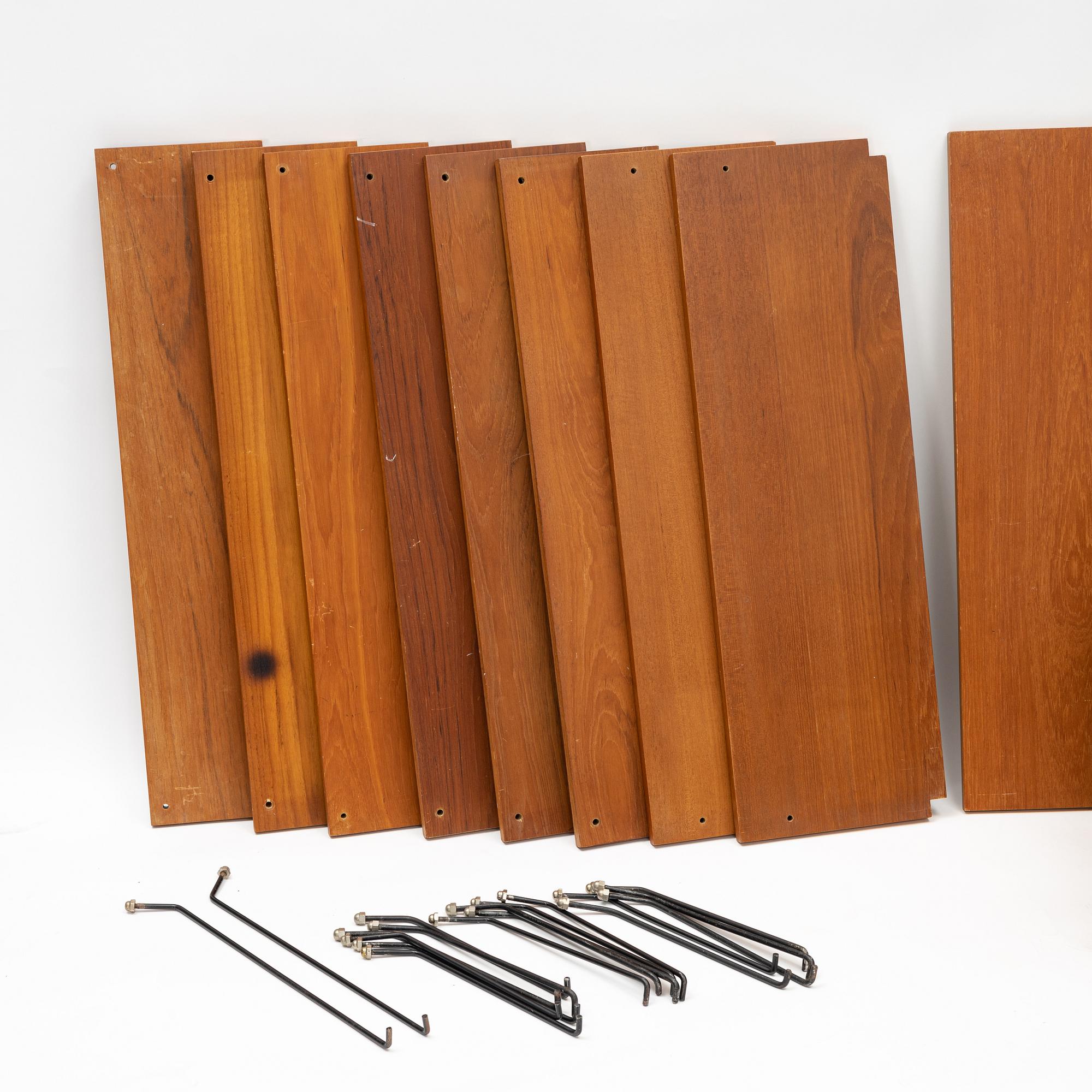 Poul Cadovius, a teak-veneered 'Royal system' shelving system, Denmark.