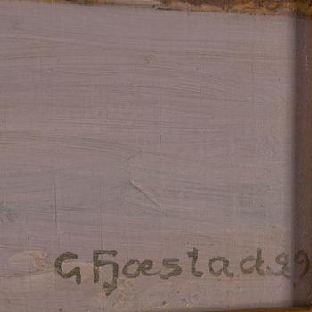 GUSTAF FJAESTAD, oil on panel, signed and dated -29.