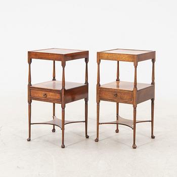 A pair of NK mahogany side tables later part of the 20th century.