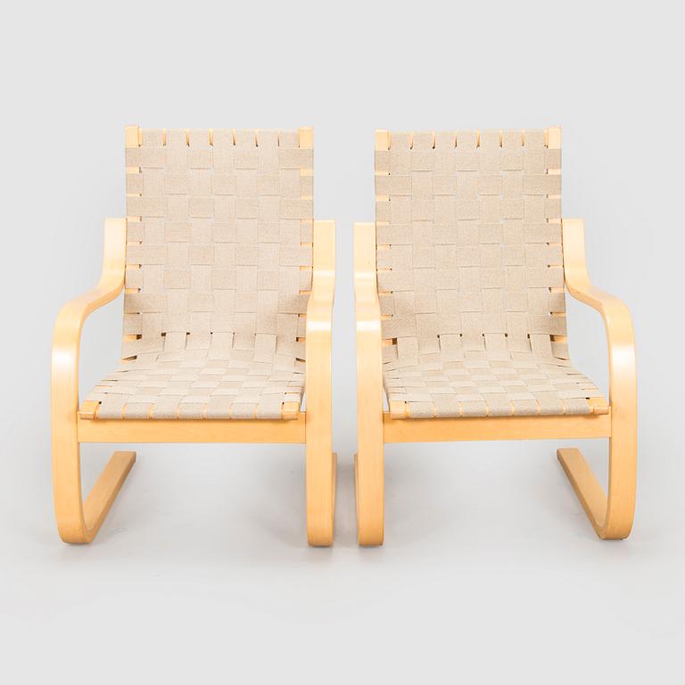 Alvar Aalto, Fåtöljer ett par, modell 406 för Artek 1970-tal.
