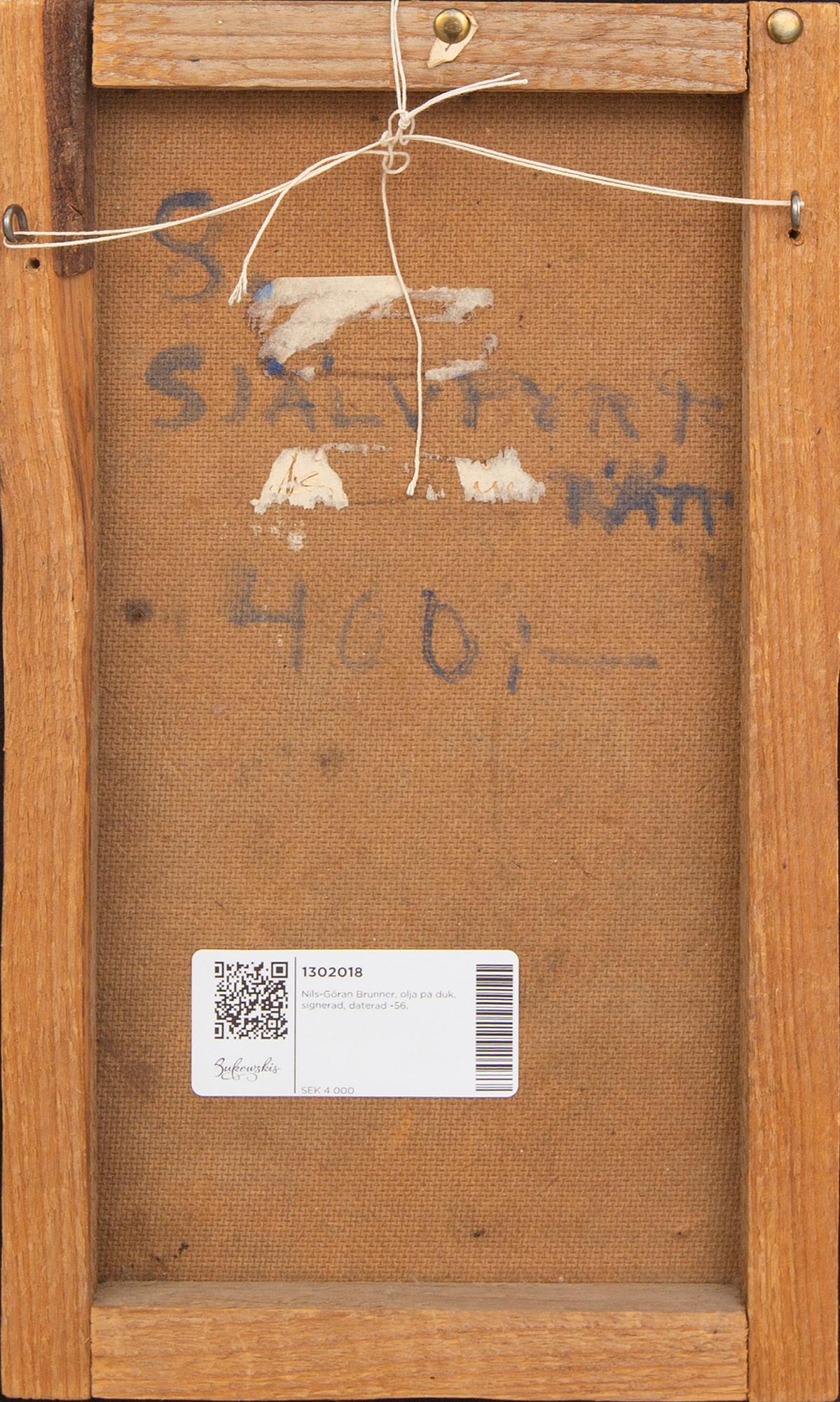 Nils-Göran Brunner, oil on canvas, signed, dated -56.