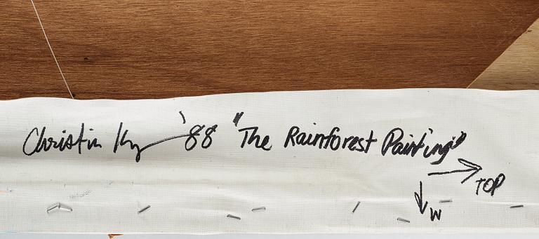 Christine Keefe, akryl på duk, signerad och daterad -88 a tergo.