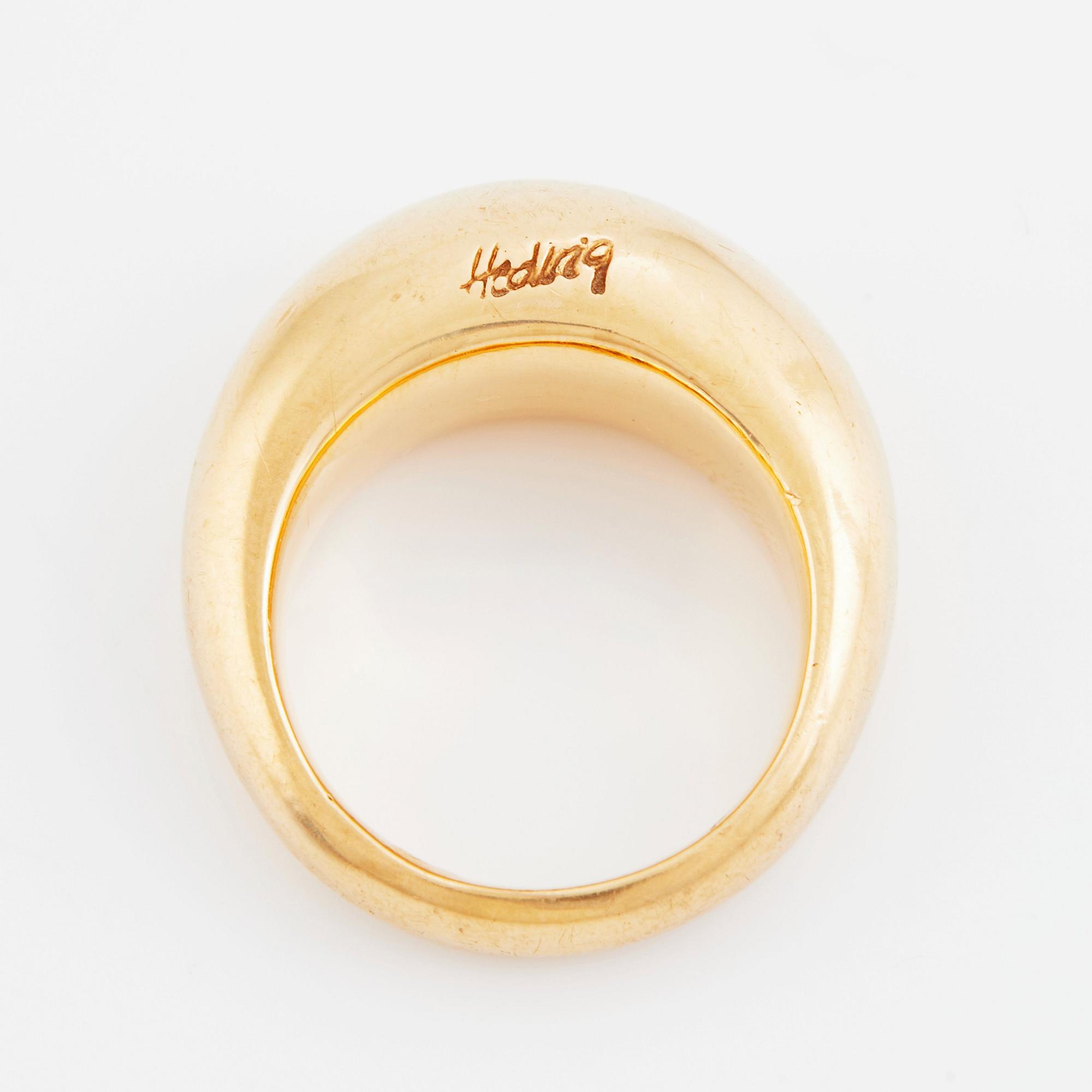 Hedwig Westermark ring 18K guld,  Stockholm 1991.