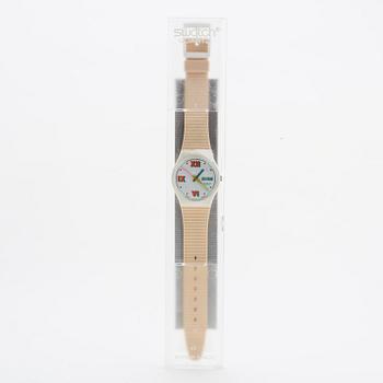 Swatch, Short Leave, wristwatch, 34 mm.