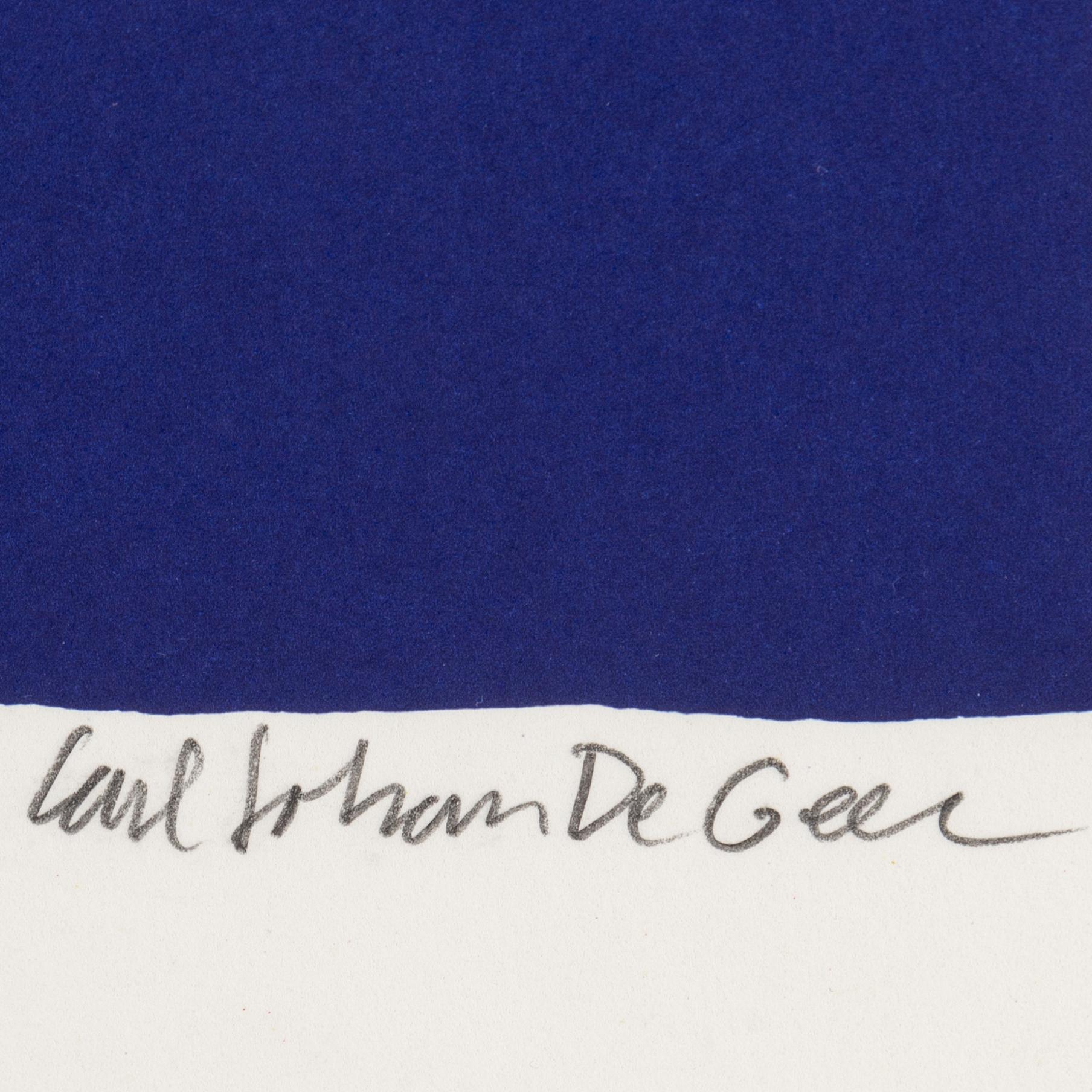 CARL JOHAN DE GEER, färgserigrafi, signerad och numrerad 23/99.
