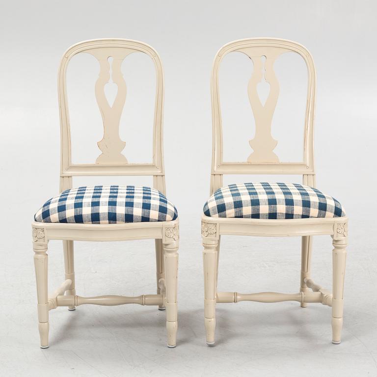 Chairs, 6 pcs, "Hallunda", IKEA's 18th-century series, 1990s.
