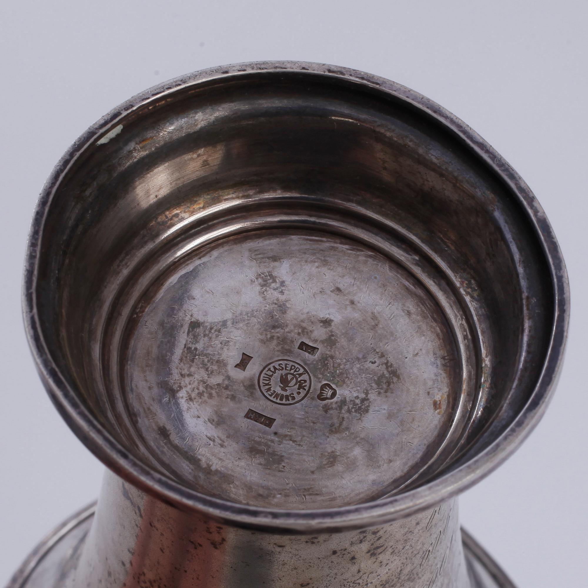 PARTI POKALER, silver, 5 st, tot. vikt, 790 gram.