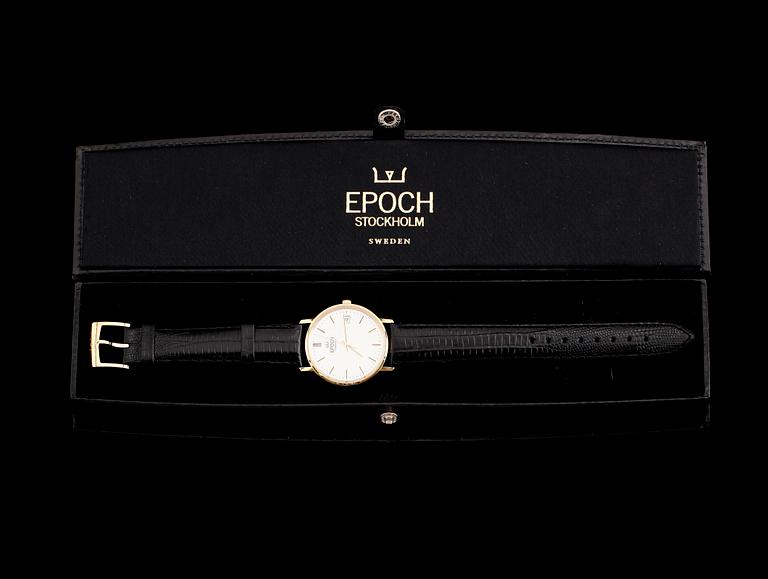 ARMBANDSUR, 18 k guld, Epoch, Stockholm, 1900-talets andra hälft.