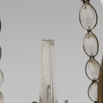 A Gustavian style chandelier, first half of the 20th century.