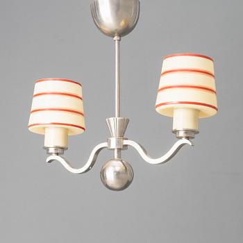 Harald Notini, a model '10769' ceiling lamp, Arvid Böhlmarks Lampfabrik, 1930's.