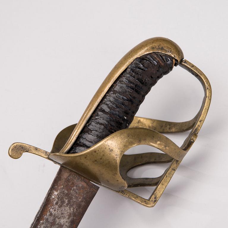 DRAGONSABEL, manskapssabel, modell 1770, Sverige.
