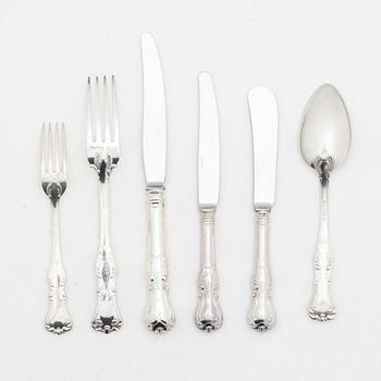 A 42-piece 'Prins Albert' silver cutlery set, GAB, Sweden, 1964-76.