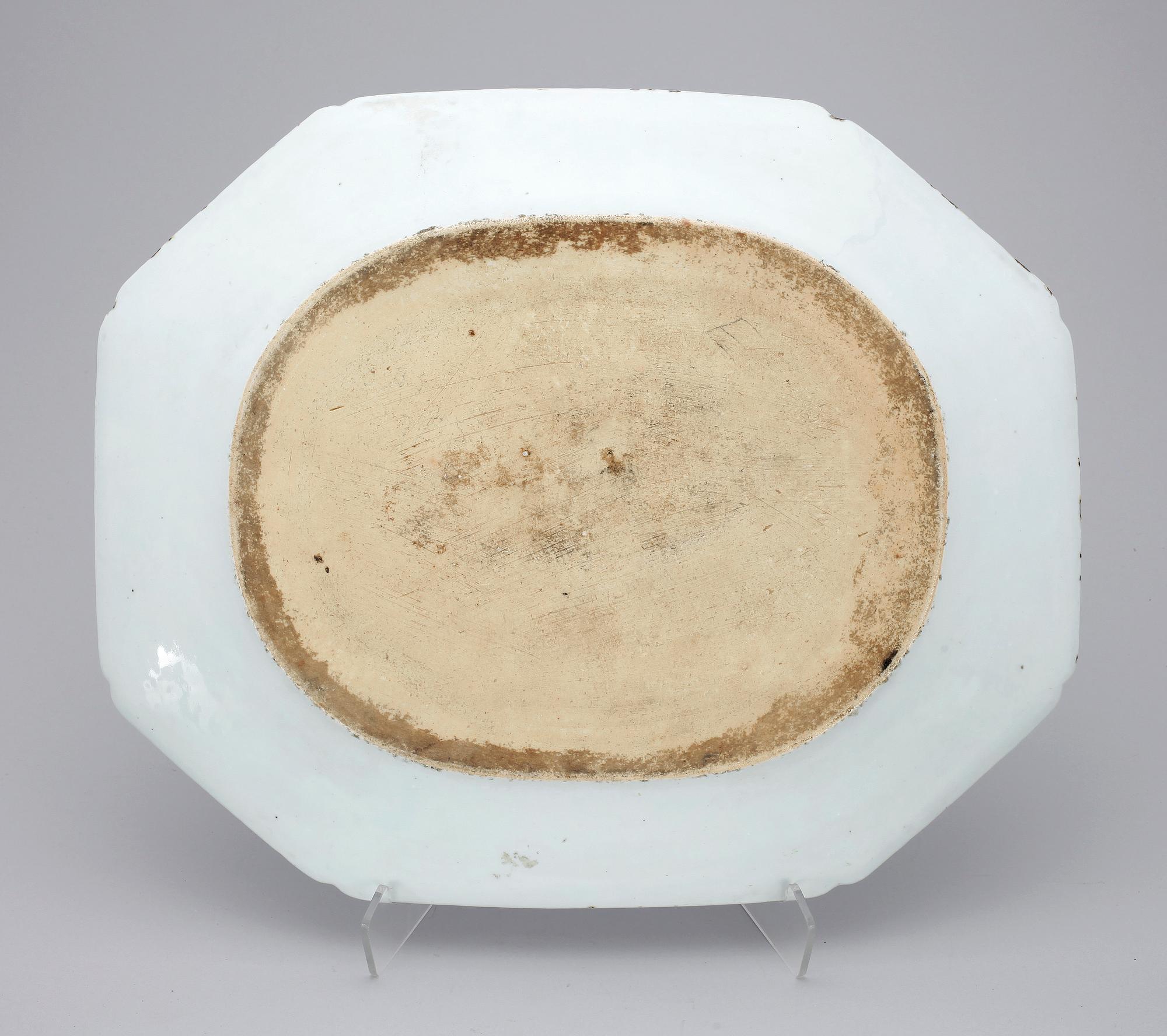 STEKFAT, porslin, Kina, Jiaqing, tidigt1800-tal.