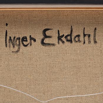 INGER EKDAHL, acrylic on canvas, signed on verso.