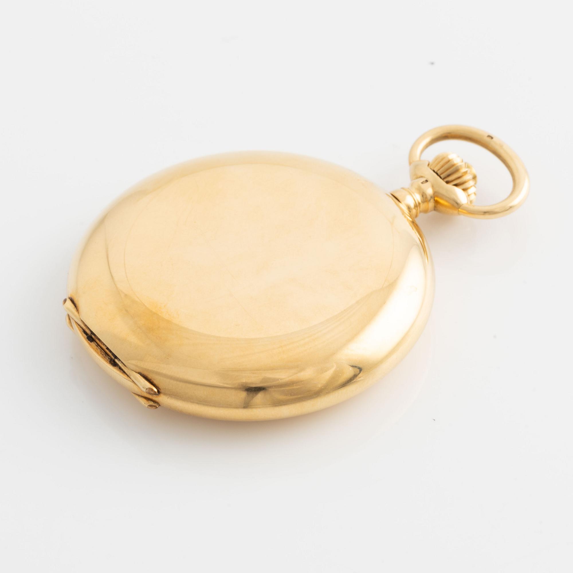 IWC, pocket watch, hunter, 53 mm.