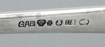 BESTICKSERVISDELAR, 72 delar, GAB, Stockholm, bl.a. 1948. Vikt ca 2435 gram.