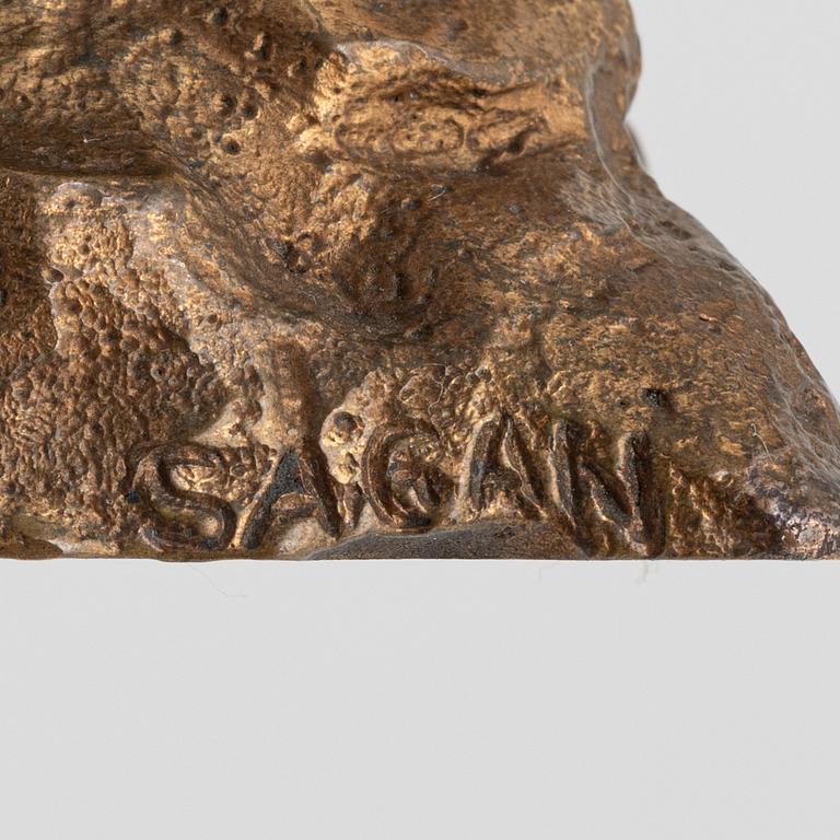 Rune Rydelius, skulptur, signerad och numrerad. Brons, höjd 31,5 cm.
