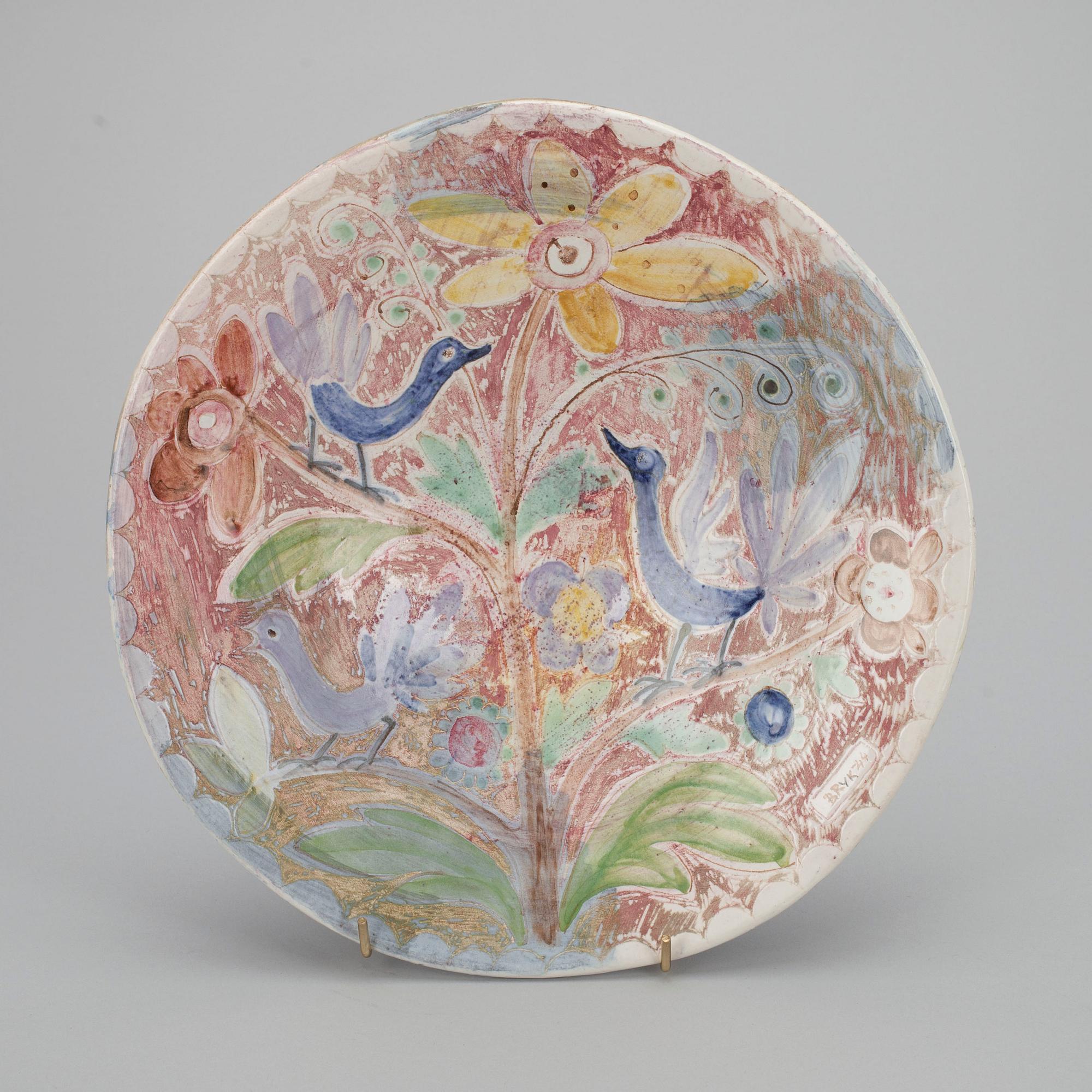 SKÅL, keramik, Rut Bryk, signerad och daterad 1943/1944, Arabia.