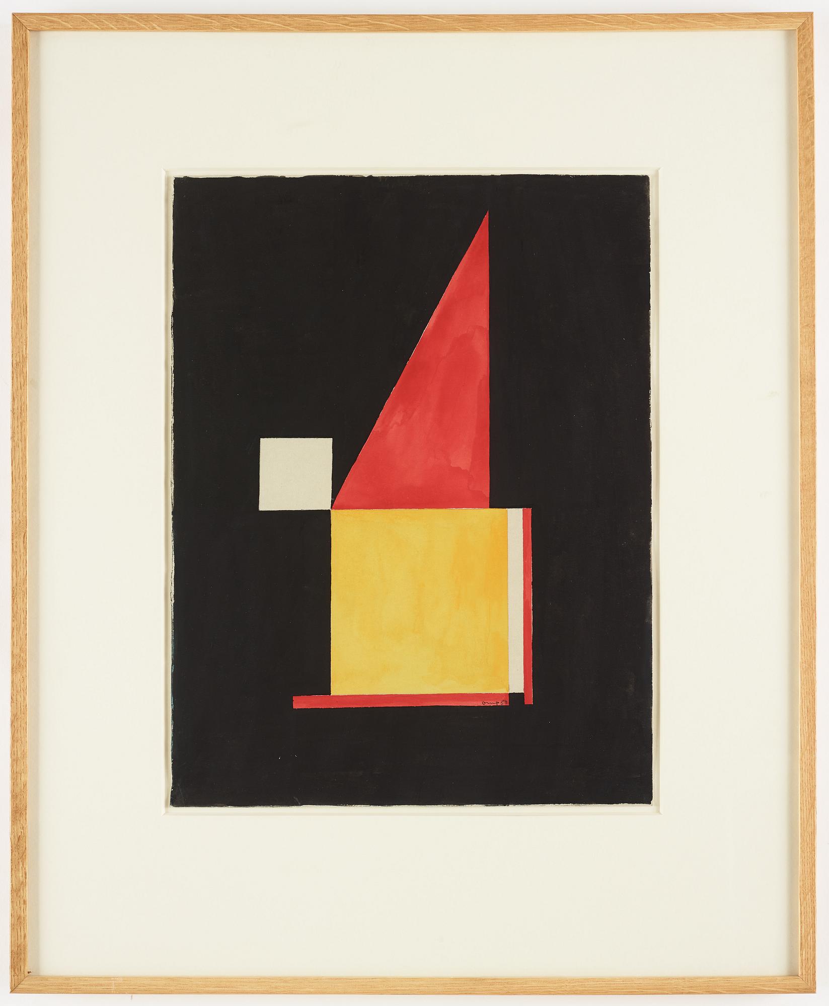 BENGT ORUP, gouache on paper, signed and dated -53.