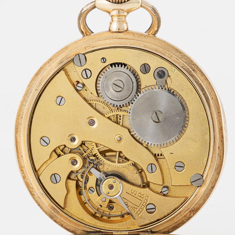 Monark, Ch. F. Tissot & Fils, pocket watch, 52 mm, hunter.