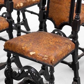 Chairs, 2+4, 18th and 19th centuries.