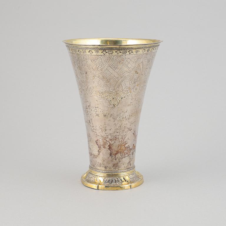 A silver beaker by Hans Georg Granroth, Sala, 1762.