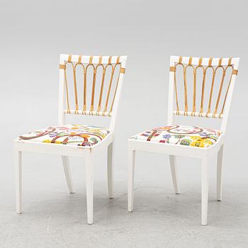 Josef Frank, eight model 1165 chairs, Firma Svenskt Tenn, Sweden.