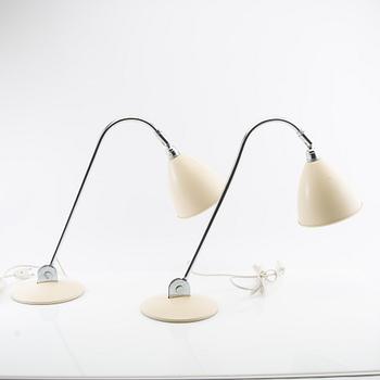 Robert Dudley table lamps, a pair of "Bestlite" for Gubi, late 20th century.