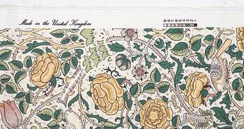 William Morris, four lengths of fabric, "Roses".