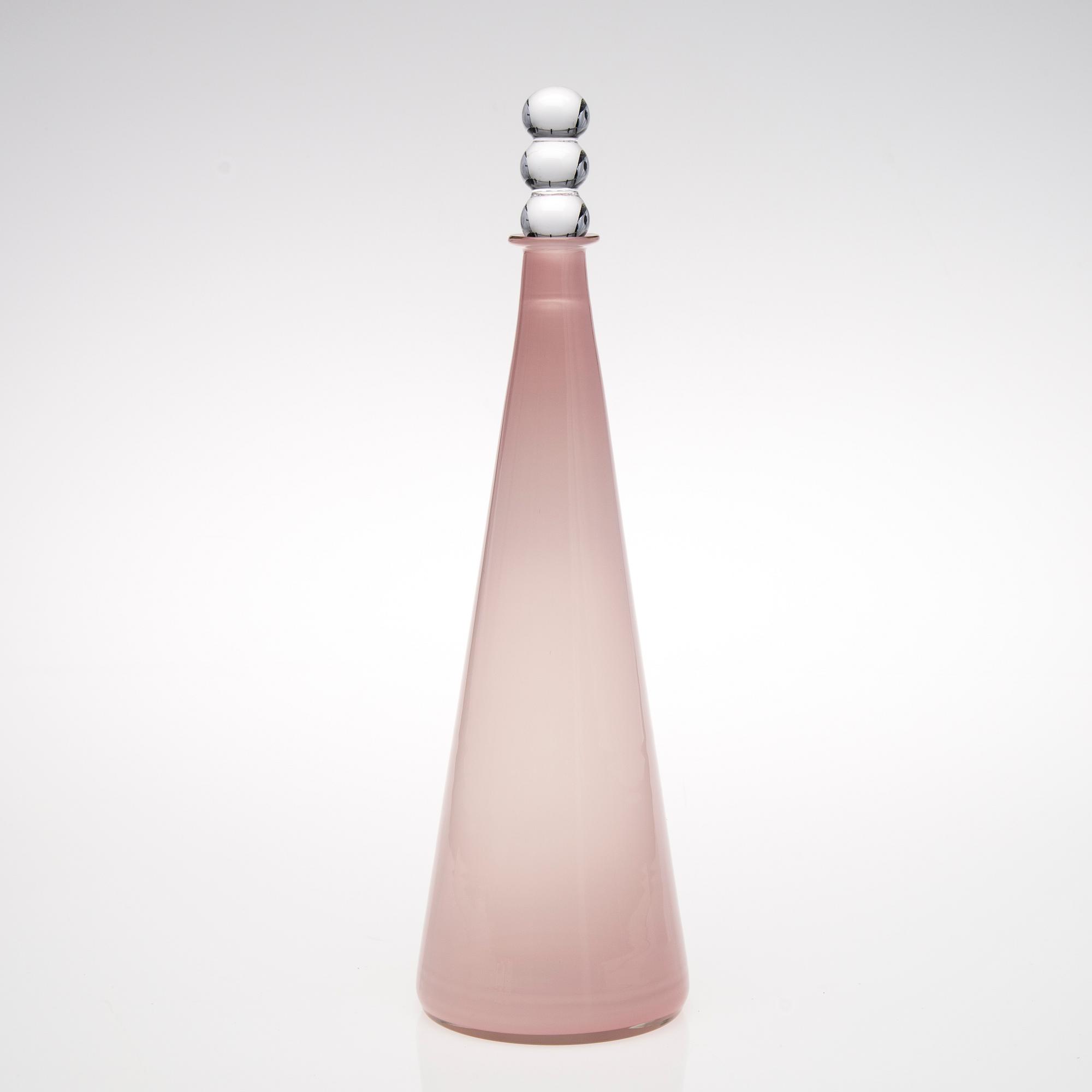FLASKA, glas, "Tzarina", signerad Nanny Still, Riihimäen Lasi.