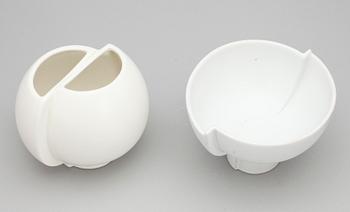 VAS och SKÅL, stengods, "Surrea", Wilhelm Kåge, Gustavsberg.