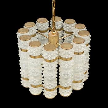 A 1970s ceiling light by Tyringe Konsthantverk, Sweden.