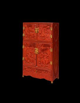 SKÅP, lack, Qing dynastin, 17/1800-tal.