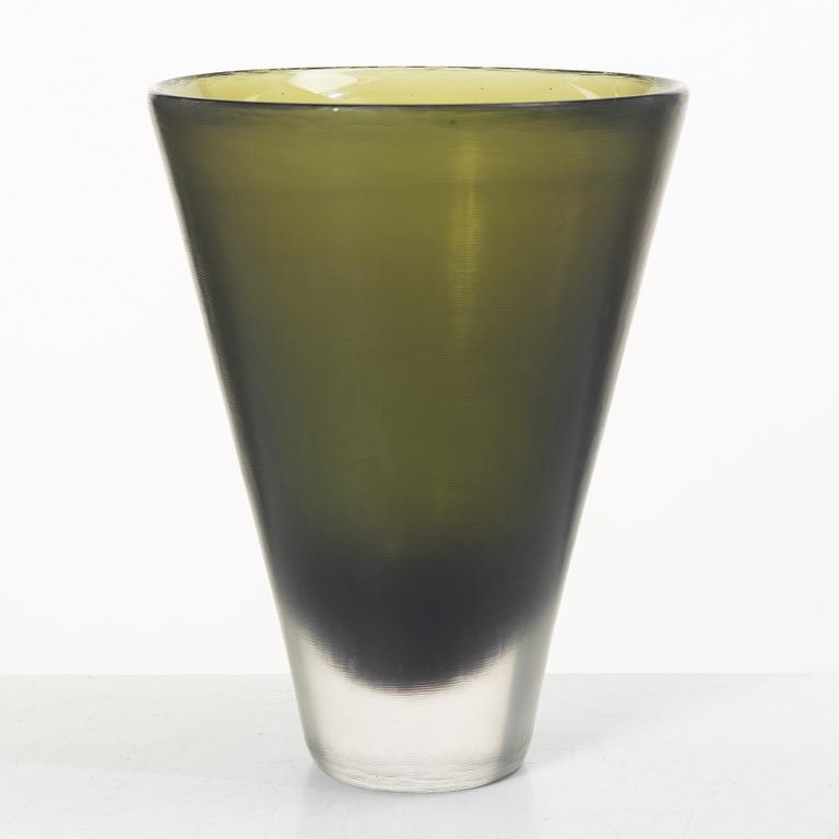 Paolo Venini, an "Inciso" glass vase, Murano, Italy 1950/60s.