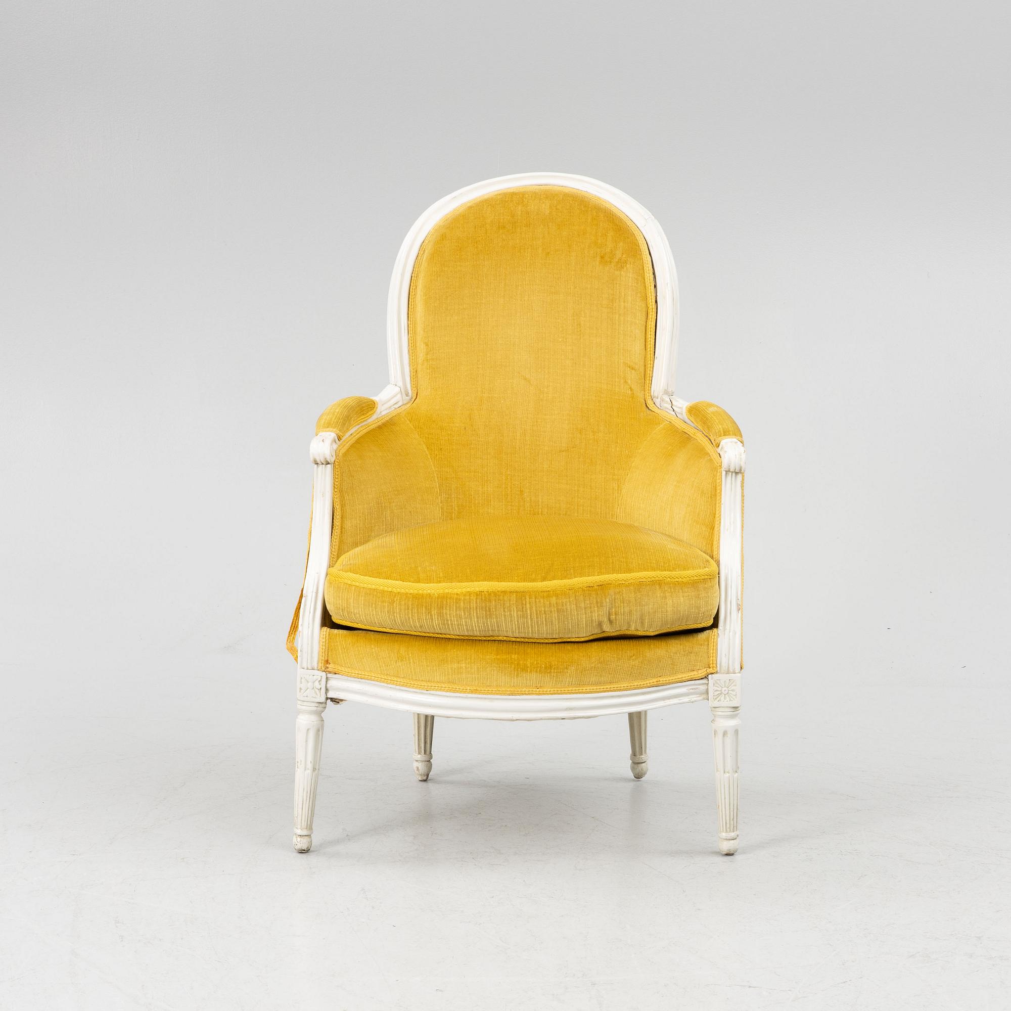 Fåtölj, Gustaviansk stil, 1900-talets början.