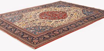 A semi-antique Kashan so called Dabir, c. 360 x 266 cm.