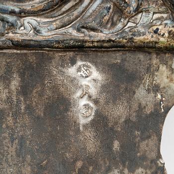 An early 19th century silver Venetian Holy Water bowl.