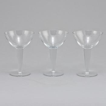 MARTINIGLAS, 8 st, glas, "Select", Boda Nova, 1900/2000-tal.