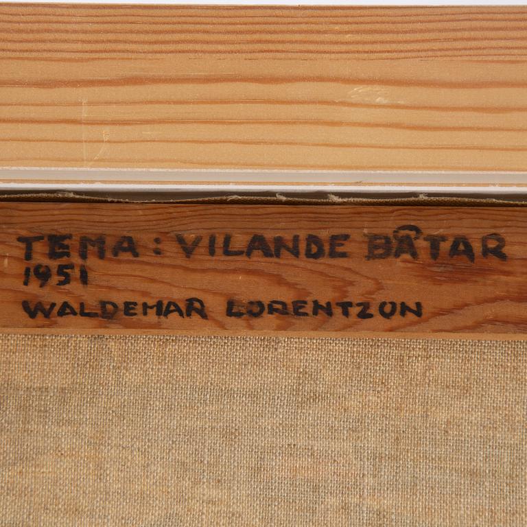 WALDEMAR LORENTZON, olja på duk, signerad.