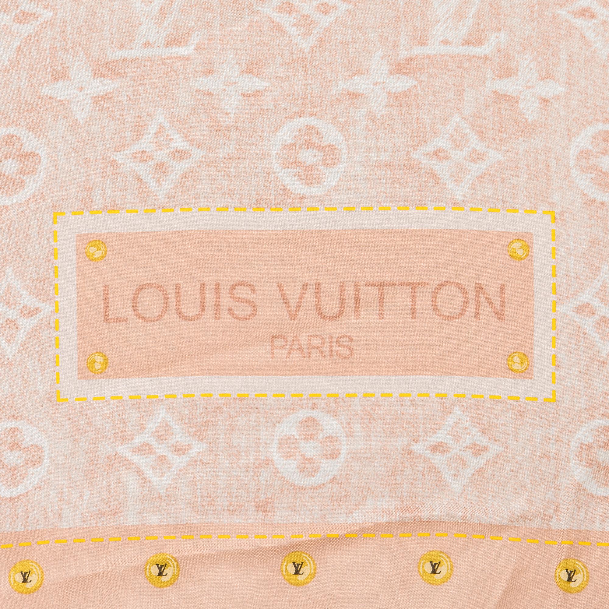 Louis Vuitton, a silk scarf.