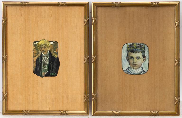 Bror Hillgren, Portrait of a Young Man and a Portrait of a Prince.