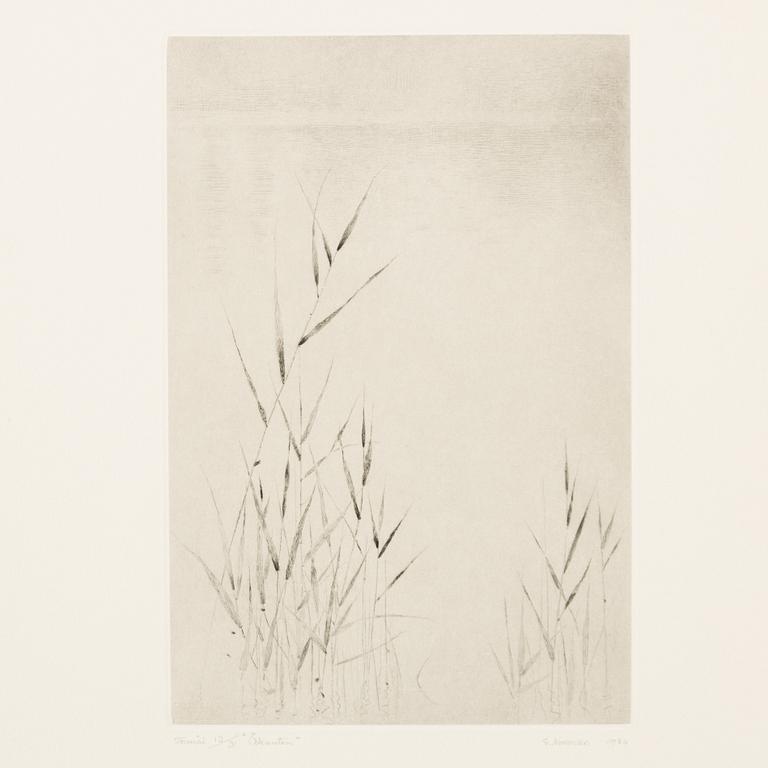 Gunnar Norrman, Drypoint engravings, 9, signed and numbered.