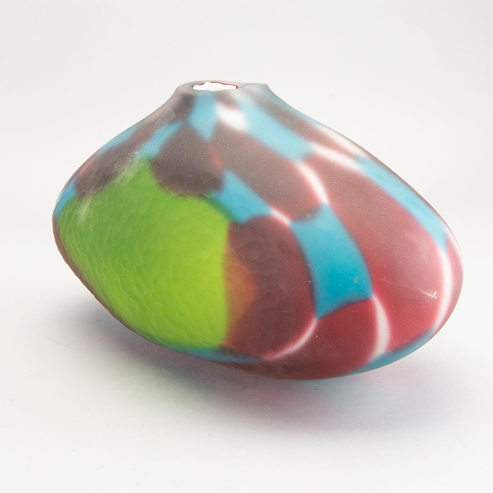 Salvadore & Ferro, , a signed glass vase Österlen's glasshytta and Åhus glashytta 2016.