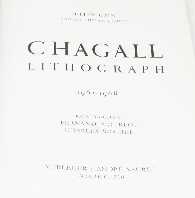 BÖCKER, "Chagall Lithographe II, 1957-62" & "Chagall Lithographie III, 1962-1963". 12 + 2  litografier.