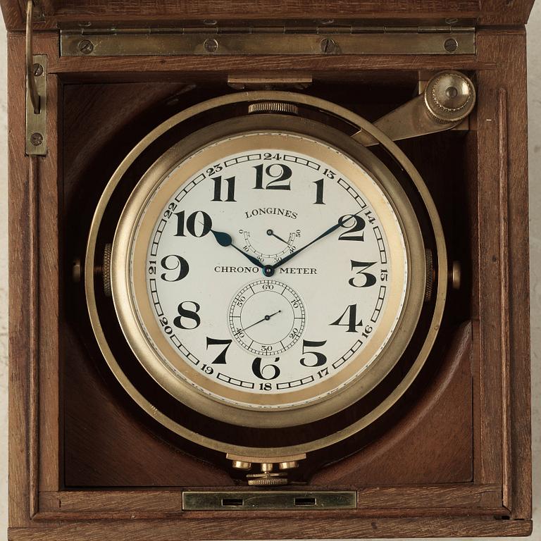 LONGINES, "Rätt Tid", Chronometer, table clock, 154 x 153 x 105 mm,