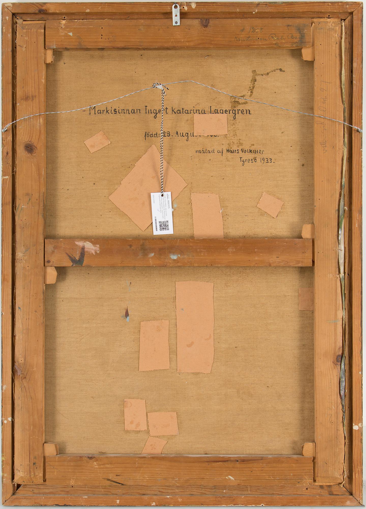 Hans Volkmer, an oil on canvas. Signed and dated 1933.