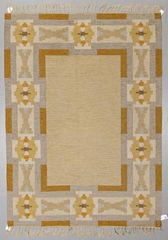 Ingegerd Silow, a carpet, flat weave, ca 240 x 175,5 cm, signed IS.